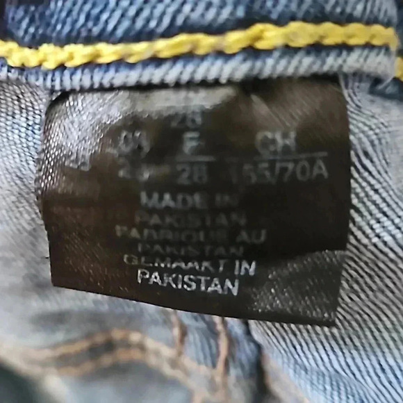 DKNY Rivington  Slim Straight Crop Jeans Denim Original Sz 28 High Rise - Picture 4 of 7